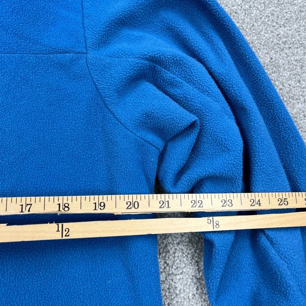 North‎ Face Sweate Men Large Blue Pullover Half  Zip Fleece Jacket Layer Hiking